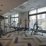 High-End Studio W Gym/Sauna/Balcony/Security